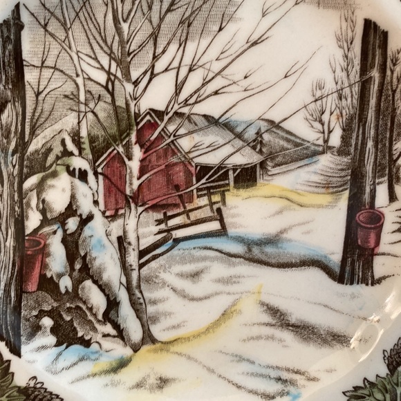 Vintage The Friendly Village by Jonhson Bros bread& Butter 6 plates - Picture 2 of 8